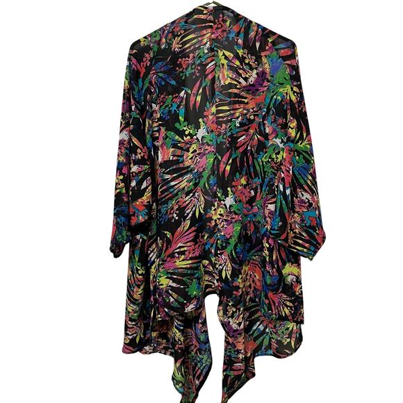 Avenue Studio Women’s Kimono Tunic Plus Sz 30/32(3X) Open Front Artsy - Picture 2 of 4